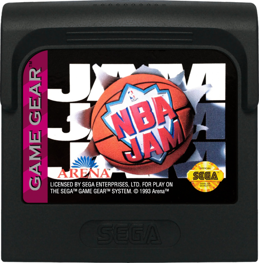 NBA Jam cartridge for Sega Game Gear (GG) video game