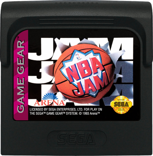 NBA Jam cartridge for Sega Game Gear (GG) video game
