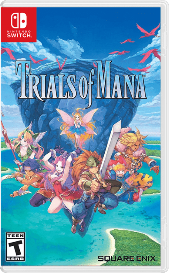 Trials of Mana Nintendo Switch (NS) game cover art for action RPG adventure.