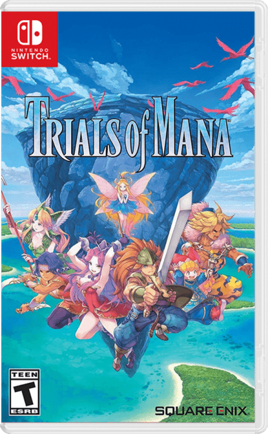 Trials of Mana Nintendo Switch (NS) game cover art for action RPG adventure.