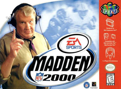 Madden NFL 2000 cover art for Nintendo 64 N64 video game