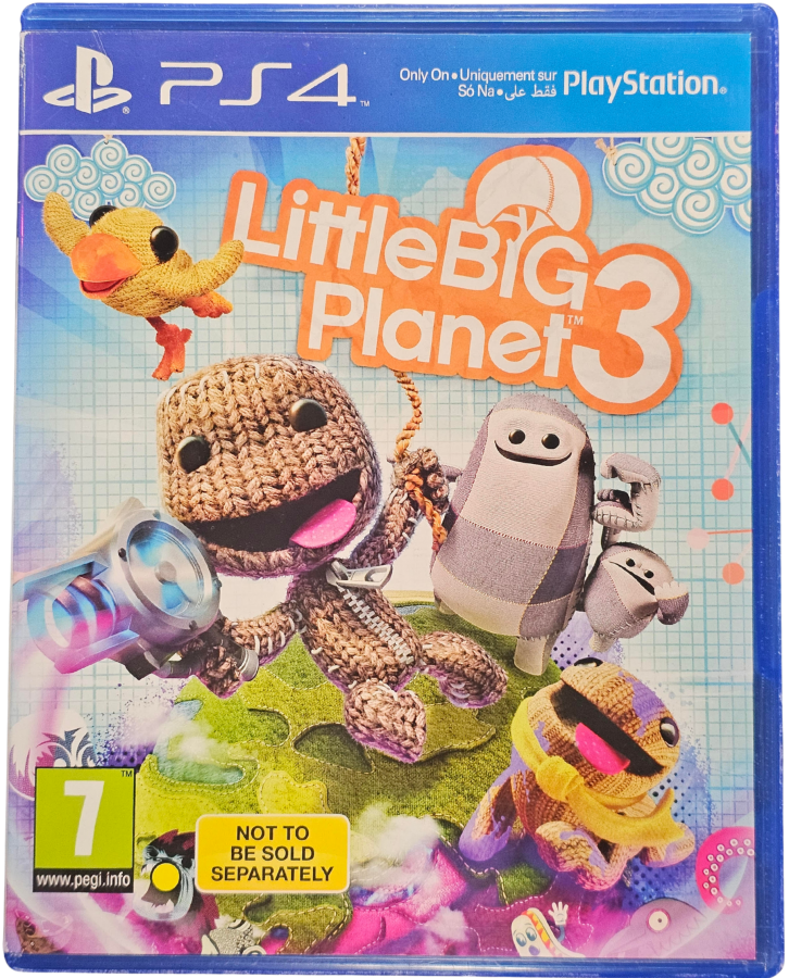 LittleBigPlanet 3 PAL Import PlayStation 4 PS4 for retro video game enthusiasts featuring creative platforming gameplay imaginative puzzle solving cooperative multiplayer adventures customizable characters user generated content tools colorful worlds and collectible gaming appeal cover art
