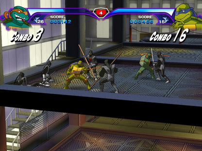 Teenage Mutant Ninja Turtles – PlayStation 2 (PS2) video game gameplay, action beat 'em up.