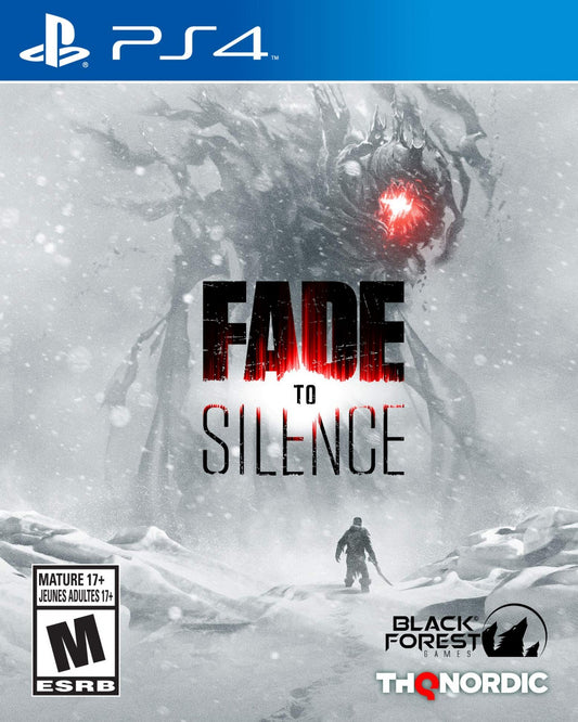 Fade to Silence retro PlayStation 4 video game Fade to Silence survival horror post apocalyptic exploration crafting action adventure console title PlayStation 4 release cover art