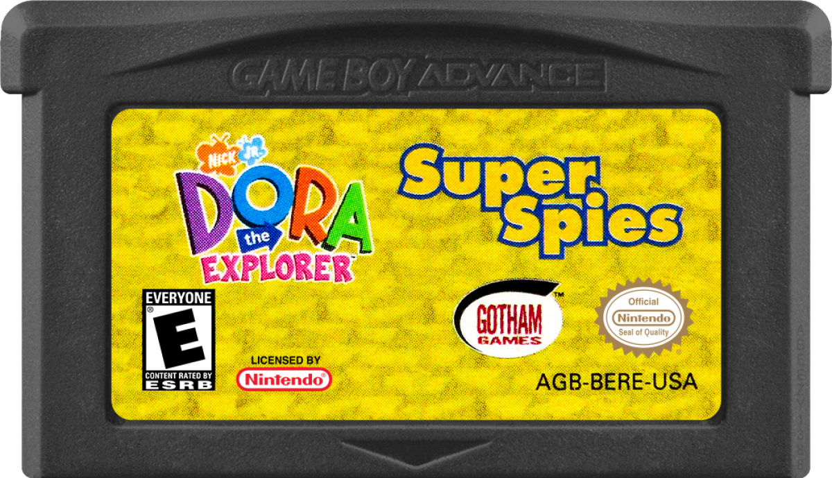 Game Boy Advance Dora the Explorer Super Spies adventure game game catridge
