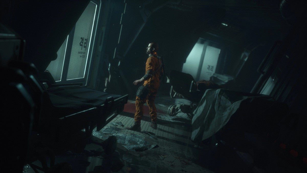 The Callisto Protocol Day One Edition inspired design featuring sci fi survival horror aesthetic dark space prison setting terrifying alien creatures atmospheric suspense brutal combat futuristic nightmare environments cinematic horror adventure presentation gameplay 