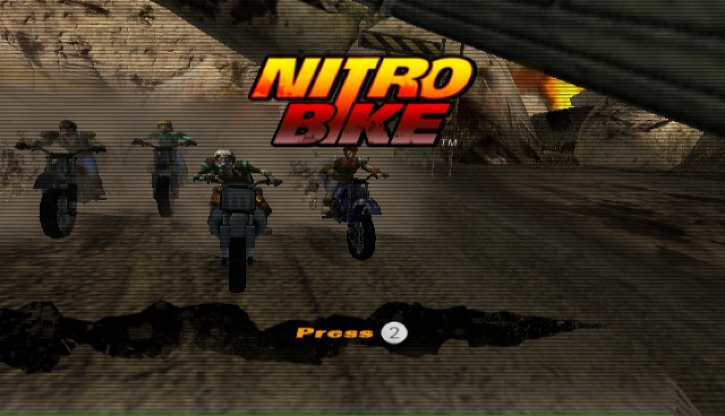 Nitrobike – Nintendo Wii (Wii) motorcycle combat racing arcade video game title screen