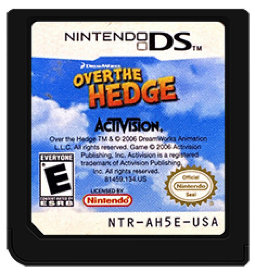 Over the Hedge cartridge for Nintendo DS (DS) animated movie-based adventure video game