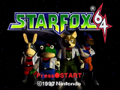 Star Fox 64 [Player's Choice] title screen for Nintendo 64 (N64) video game