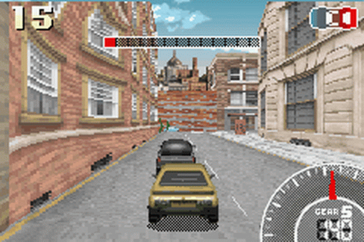 Stuntman gaemplay art for Game Boy Advance (GBA) video game