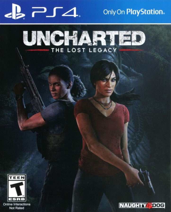 Uncharted: The Lost Legacy – PlayStation 4 (PS4) video game cover image, action-adventure exploration game.