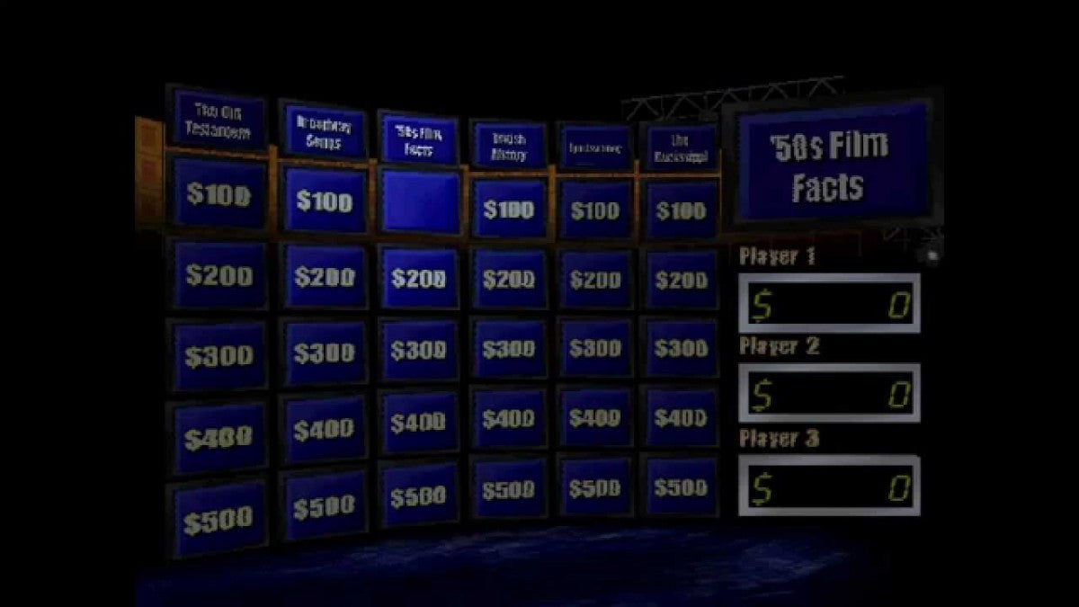 Jeopardy! 2nd Edition for PlayStation 1 trivia game featuring the authentic Jeopardy game show format voiceovers multiple difficulty levels multiplayer support and classic quiz show gameplay experience gameplay 