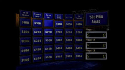 Jeopardy! 2nd Edition for PlayStation 1 trivia game featuring the authentic Jeopardy game show format voiceovers multiple difficulty levels multiplayer support and classic quiz show gameplay experience gameplay 