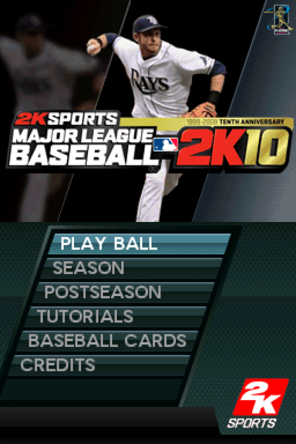 Major League Baseball 2K10 Nintendo DS for retro video game enthusiasts featuring baseball sports gameplay season mode batting pitching fielding mechanics team management features portable handheld controls and collectible gaming appeal gameplay 