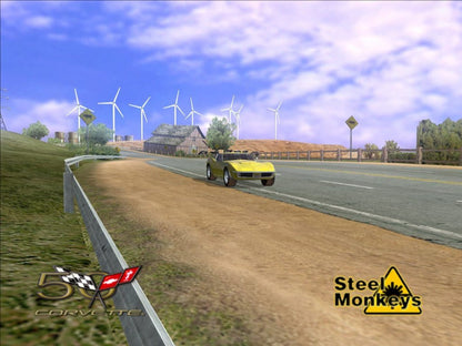 Corvette for PlayStation 2 with high-speed racing and sports car driving simulation theme gameplay