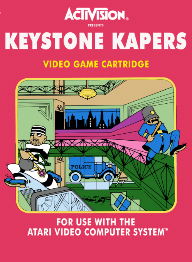 Keystone Kapers cover art for Atari 2600 (2600) video game