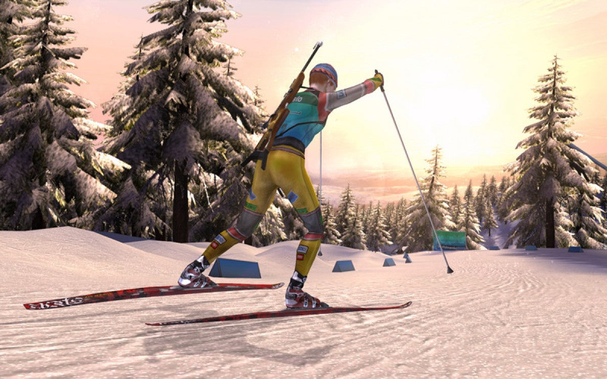 Ski and Shoot – Nintendo Wii (Wii) biathlon skiing shooting sports simulation video game gameplay