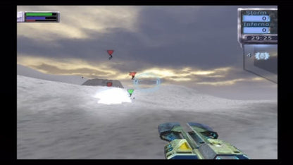 Tribes: Aerial Assault – PlayStation 2 (PS2) video game gameplay, sci-fi multiplayer shooter.