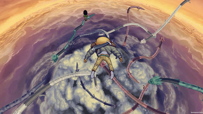 EarthNight Limited Run 379 PS4 game featuring hand-drawn endless runner gameplay, vibrant art style, and an exclusive Limited Run Games collectible release gameplay screenshot