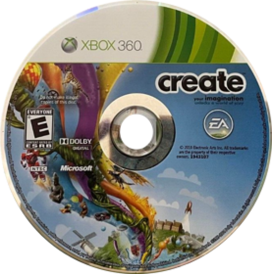 Create disc for Xbox 360 (X360) puzzle creative sandbox video game