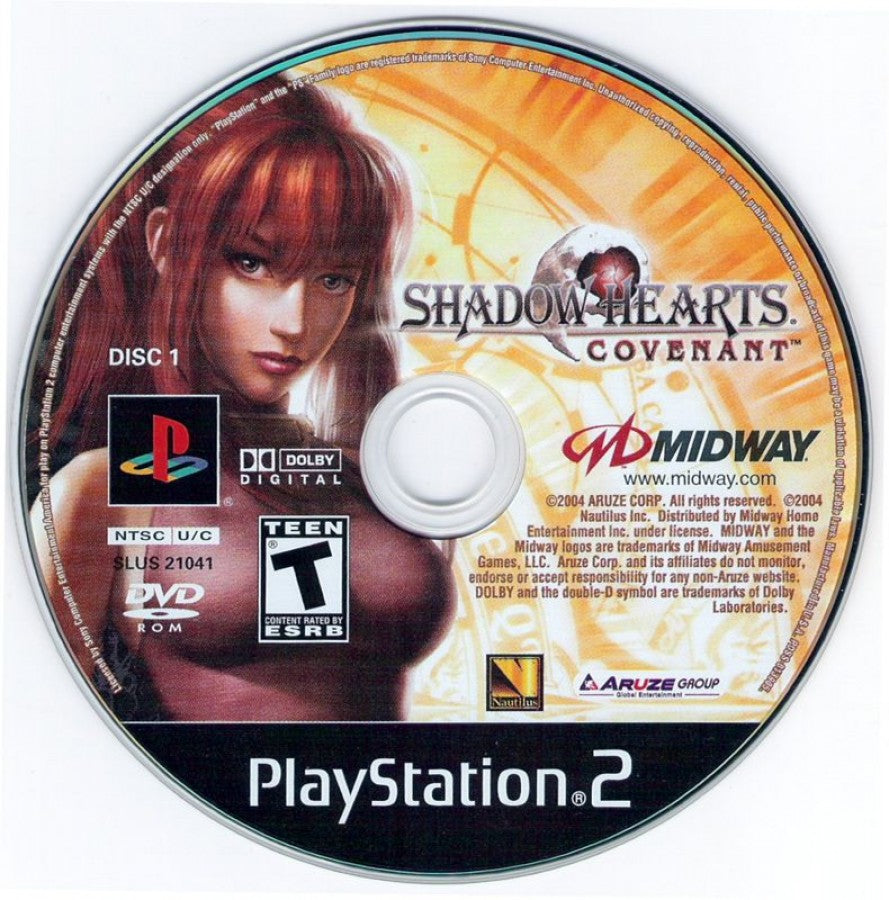 Shadow Hearts: Covenant – PlayStation 2 (PS2) video game disc, JRPG.