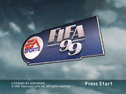 F-Zero X title screen for Nintendo 64 (N64) video game