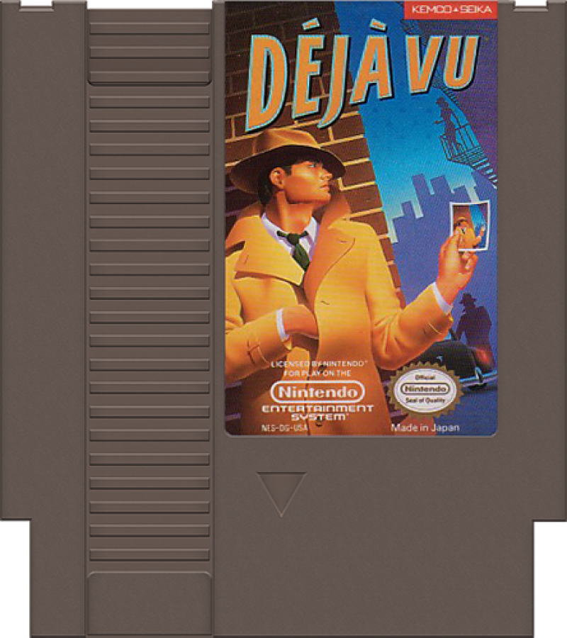 Deja Vu cartridge for Nintendo Entertainment System NES retro video game