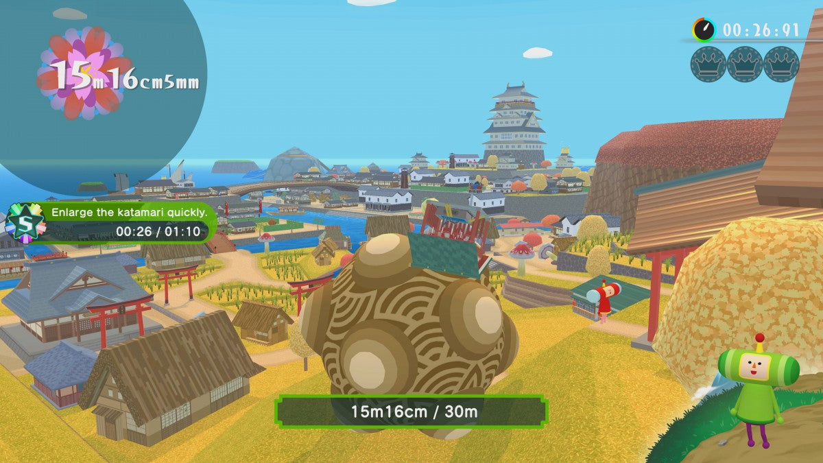 Once Upon A Katamari Nintendo Switch whimsical rolling puzzle adventure game fairy tale theme rolling up objects to restore stories creative gameplay King of All Cosmos colorful worlds gameplay