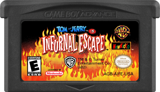 Tom and Jerry in Infurnal Escape game cartridge for Game Boy Advance (GBA) video game