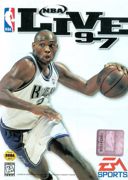 NBA Live 97 cover art for Sega Genesis (GEN) video game