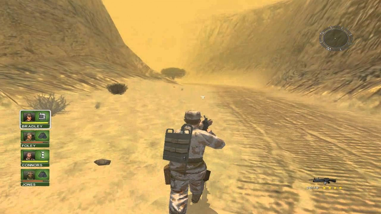 Conflict: Desert Storm for PlayStation 2 with tactical military combat and squad-based missions gameplay