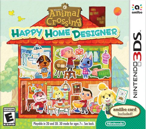 Animal Crossing: Happy Home Designer cover art for Nintendo 3DS (3DS) video game
