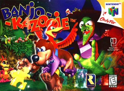 Banjo-Kazooie cover art for Nintendo 64 (N64) video game