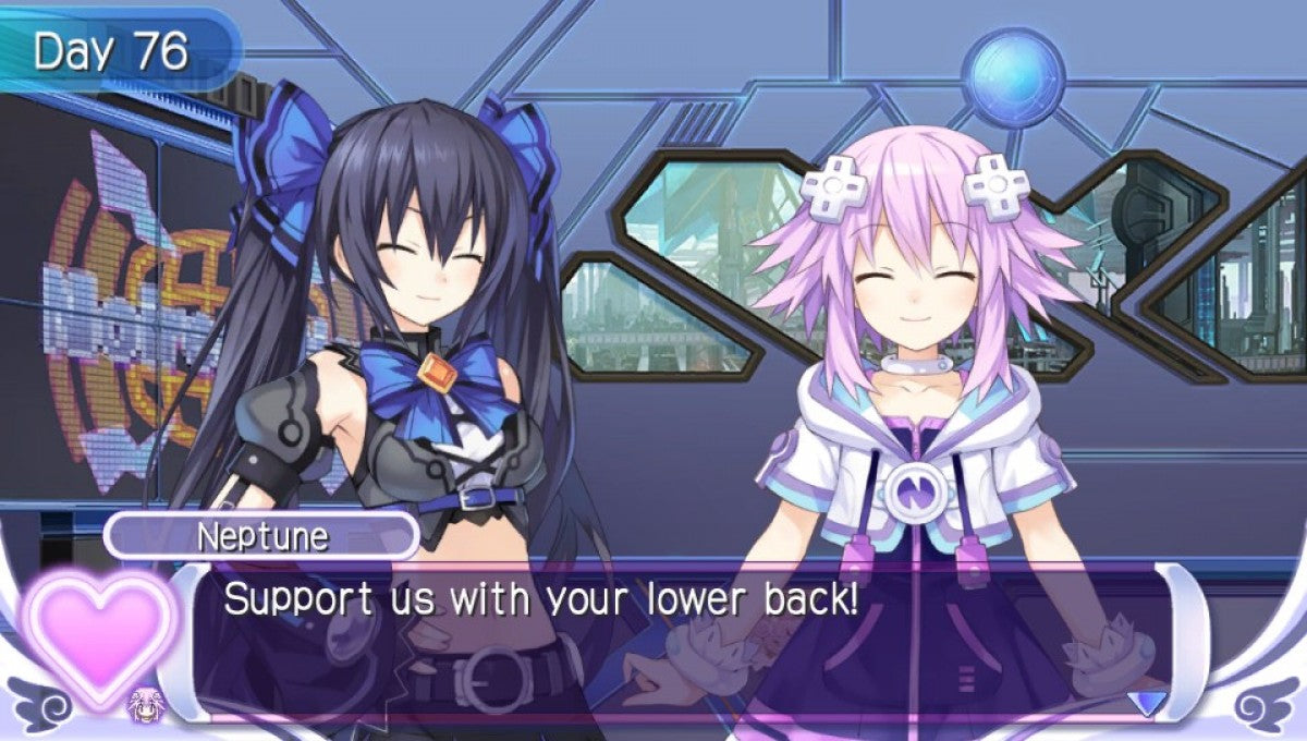 Hyperdimension Neptunia Producing Perfection PS Vita game featuring idol management simulation gameplay, anime-style visuals, and character-driven JRPG storytelling gameplay
