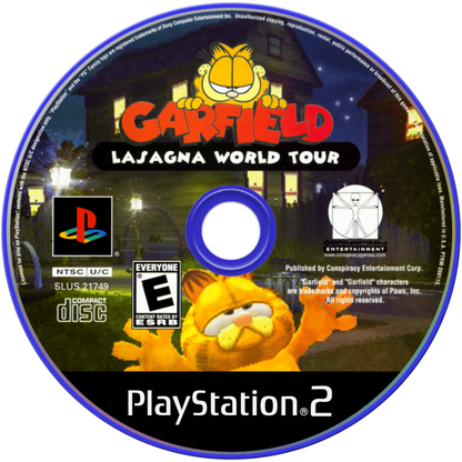 Garfield Lasagna World Tour PlayStation 2 retro video game party game disc (2006)