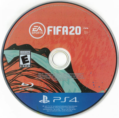 FIFA 20 retro PlayStation 4 video game featuring realistic football gameplay, online multiplayer matches, Ultimate Team competition and classic PS4 entertainment - disc