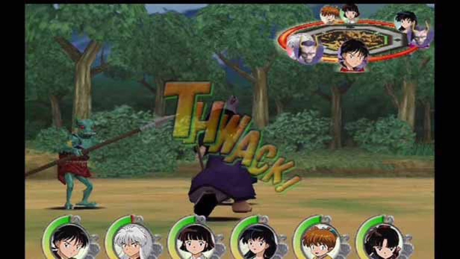 Inuyasha: The Secret of the Cursed Mask gameplay for PlayStation 2 (PS2) video game