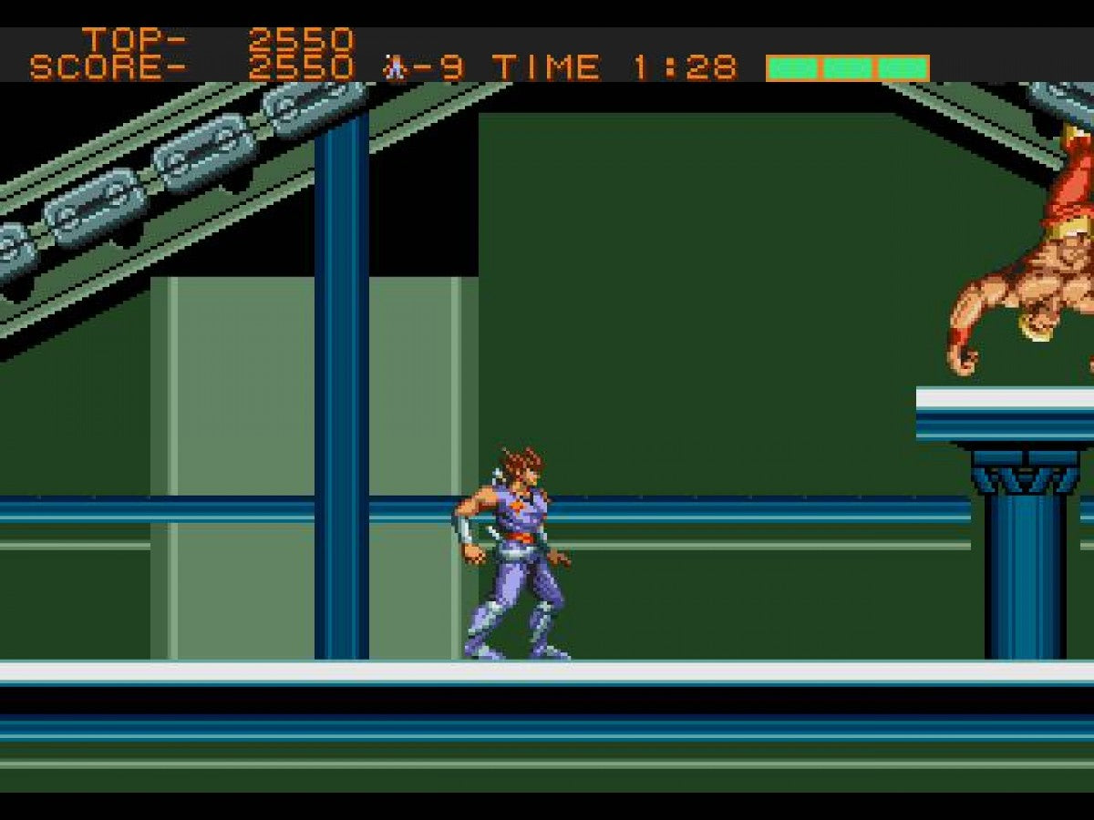 Strider Sega Genesis retro video game action platformer gameplay (1990)