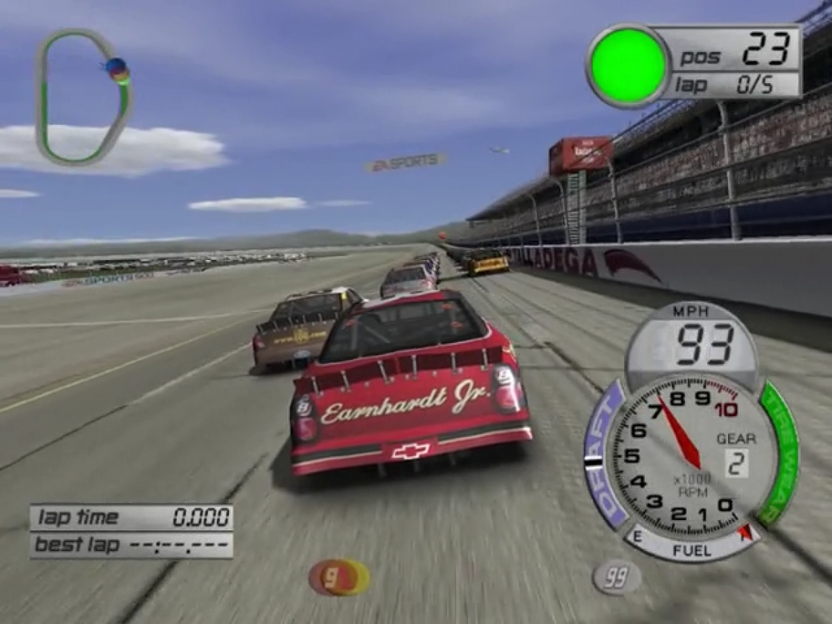 NASCAR Thunder 2003 gameplay for GameCube (GC) sports racing video game