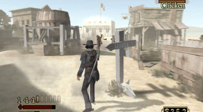 Red Dead Revolver [Greatest Hits] – PlayStation 2 (PS2) video game gameplay, third-person western action shooter.