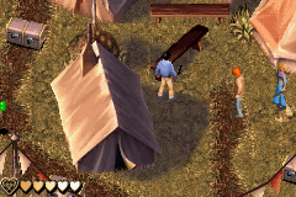 Harry Potter and the Goblet of Fire for Game Boy Advance, gameplay for an action-adventure video game with spell-based combat, cooperative gameplay, mission-based progression, and wizarding world storyline