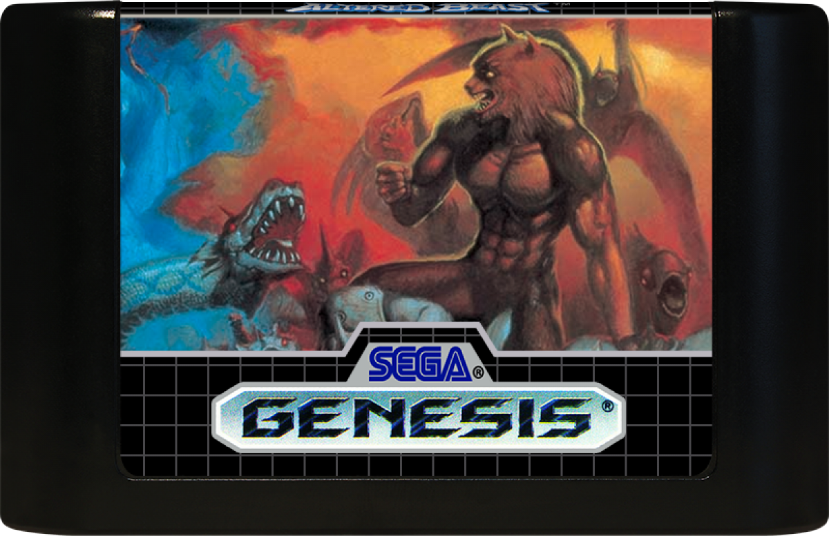Altered Beast Sega Genesis retro video game action platformer cartridge (1988)
