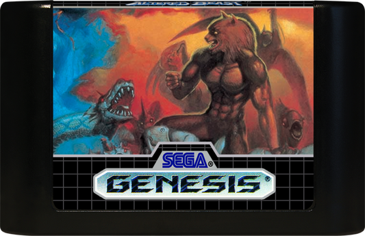 Altered Beast Sega Genesis retro video game action platformer cartridge (1988)