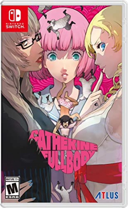 Catherine Full Body for Nintendo Switch puzzle adventure game featuring relationship story choices anime cutscenes block climbing puzzles and mature themed gameplay front cover