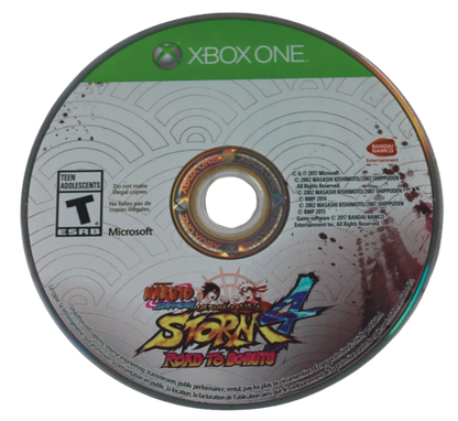 Naruto Shippuden: Ultimate Ninja Storm 4 Road to Boruto disc for Xbox One (XONE) action-fighting video game