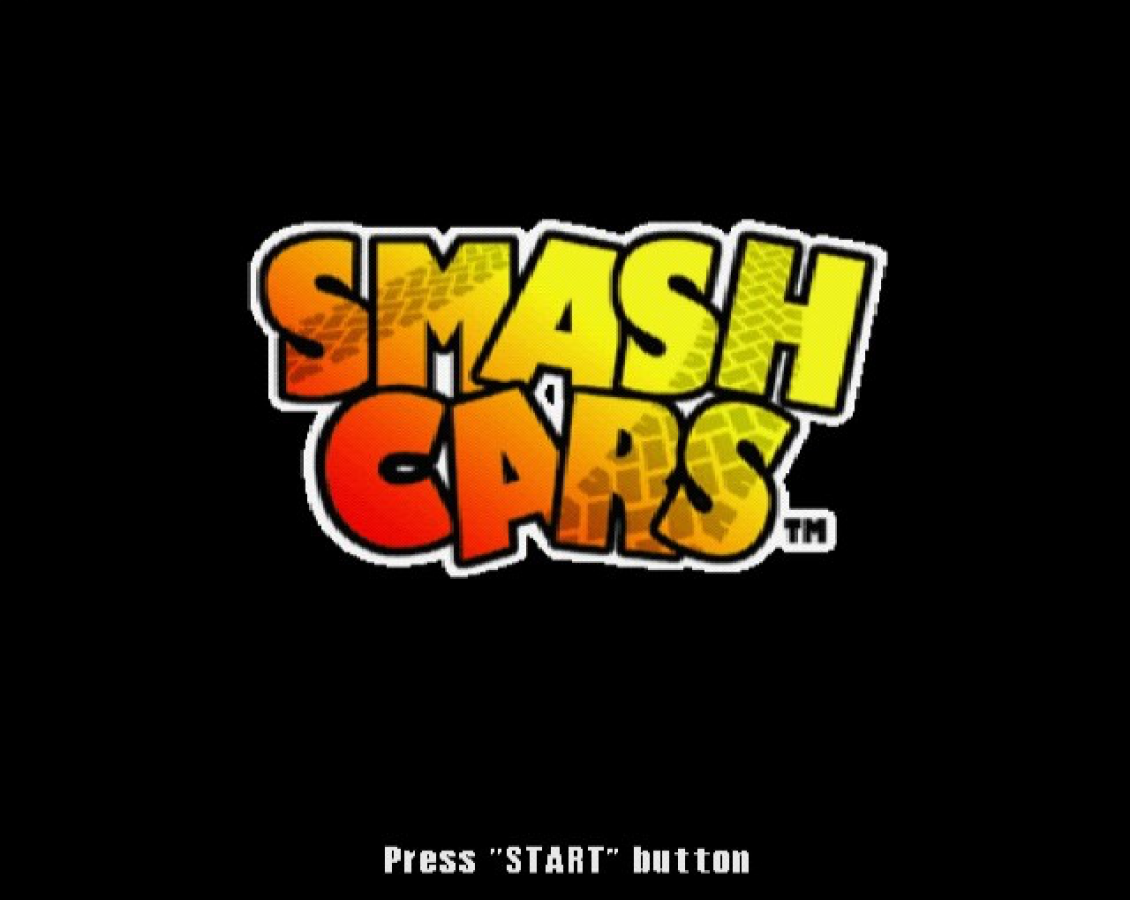 Smash Cars – PlayStation 2 (PS2) video game title screen, arcade-style racing game.