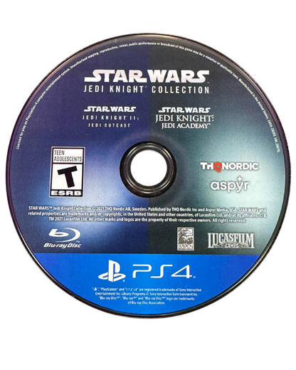 Star Wars Jedi Knight: Jedi Academy PS4 action-adventure video game disc