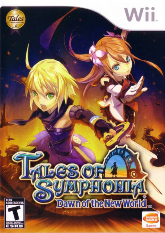 Tales of Symphonia: Dawn of the New World cover art for Nintendo Wii (Wii) video game