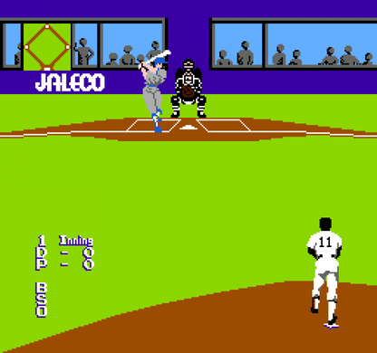 Bases Loaded gameplay image for Nintendo Entertainment System (NES) retro video game