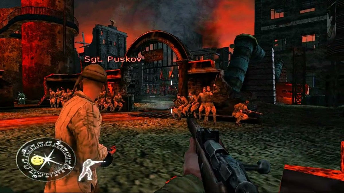 Call of Duty Finest Hour Platinum Hits for Xbox with World War II themed action visuals gameplay